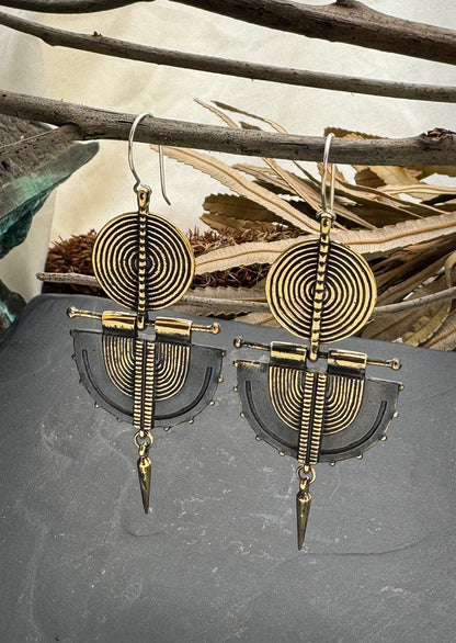 Oji circle Earrings