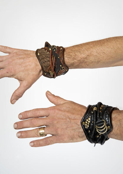 Hand made leather arm bands