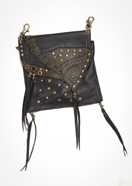 Reptile Small Leather Pouch – Fairy Floss - Main Image