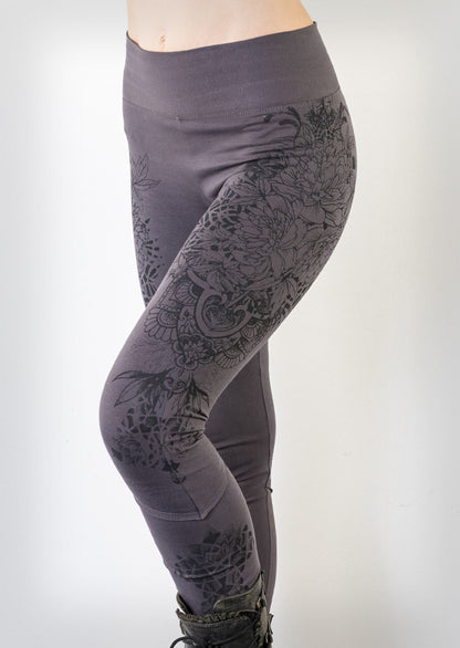 Tribal flower leggings