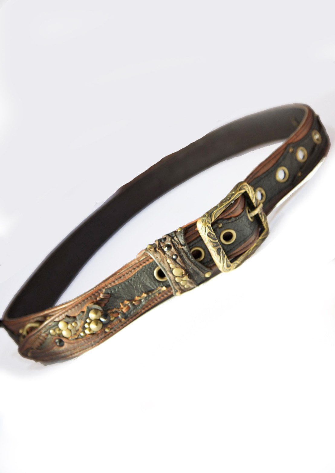 Hand made leather belt