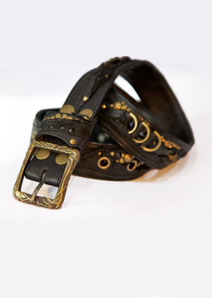 Hand made leather belt